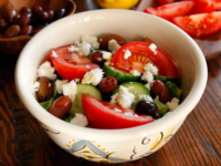 Greek Salad Quinoa Bowl Pinterest Pin
