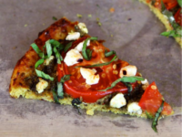 Tomato Pesto Tart with Cauliflower Crust Pinterest Pin