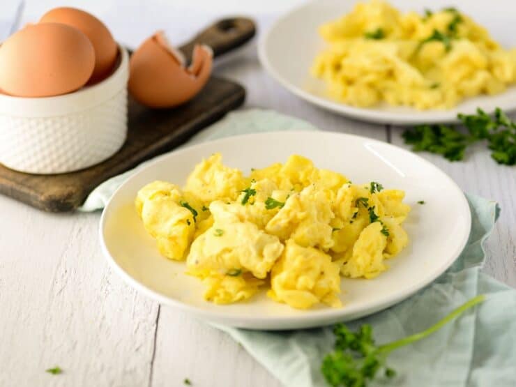 How to Make Fluffy Moist Scrambled Eggs - A method for cooking fluffy, moist, flavorful and evenly cooked scrambled eggs. Get great results every time with a few simple tips.