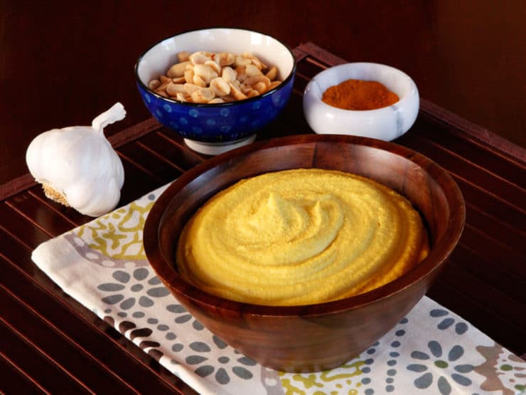 Peanut Hummus Recipe - A Unique and Delicious Spin on Chickpea Hummus with Garlic and Spices