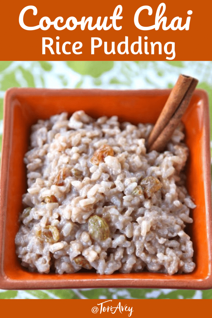 Coconut Chai Rice Pudding - Creamy Dairy Free Recipe