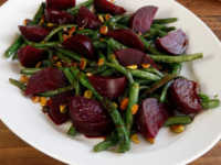 Green Bean Beet and Pistachio Salad Pinterest Pin
