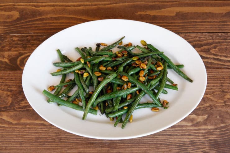 Green Bean Beet and Pistachio Salad - Flavorful and Festive Vegan Side Dish Recipe