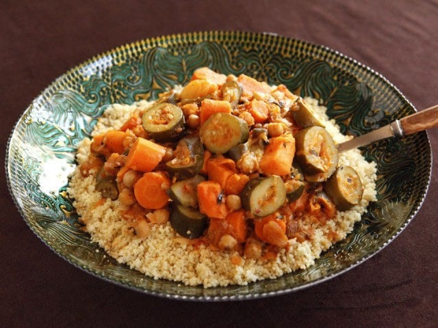 Moroccan Style Vegetable Couscous Vegetarian Recipe