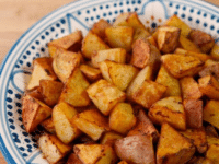 Roasted potatoes seasoned with smoked paprika