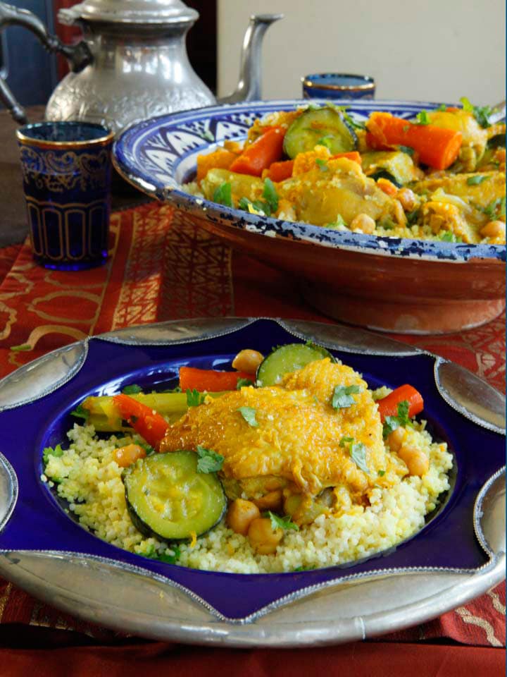 Chicken Vegetable Couscous - Savory Moroccan Recipe