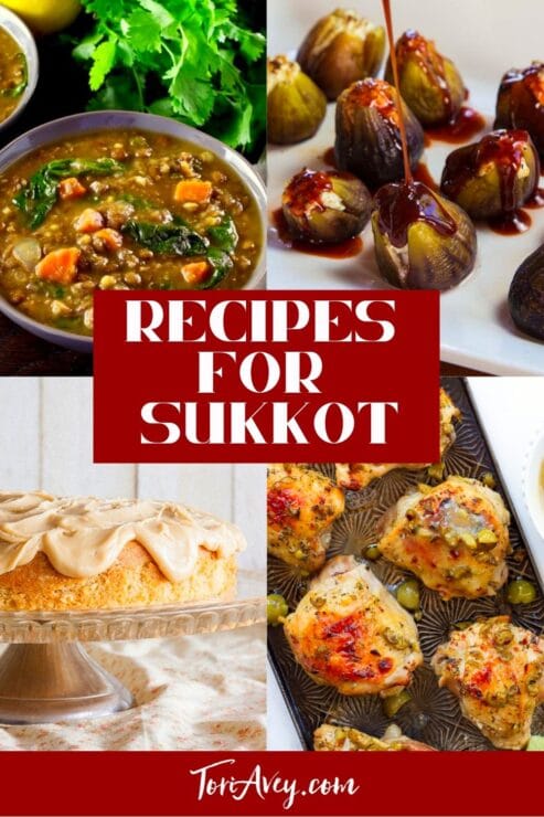 Recipes for Sukkot Pinterest Pin on ToriAvey.com