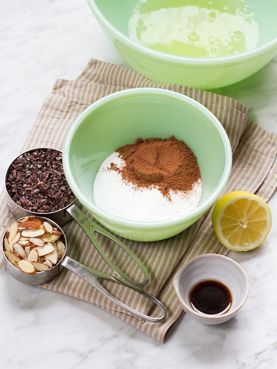 Rocher ingredients in a mixing bowl.