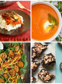 Vegan Recipes for Passover - A Roundup of Kosher Vegan Recipes for the Passover Holiday on ToriAvey.com #PassoverPotluck