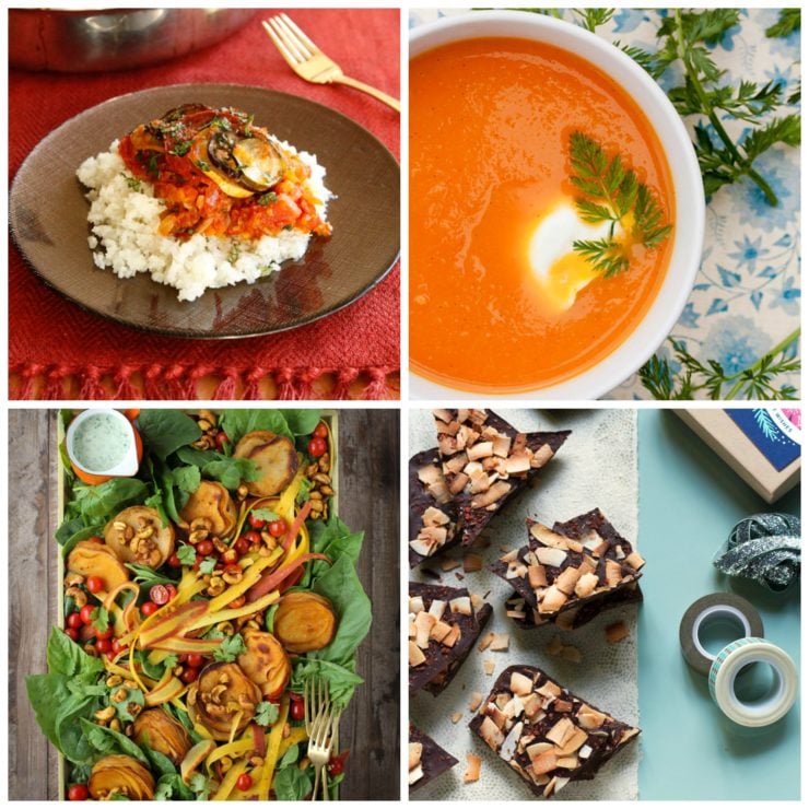 Vegan Recipes for Passover - A Roundup of Kosher Vegan Recipes for the Passover Holiday on ToriAvey.com #PassoverPotluck