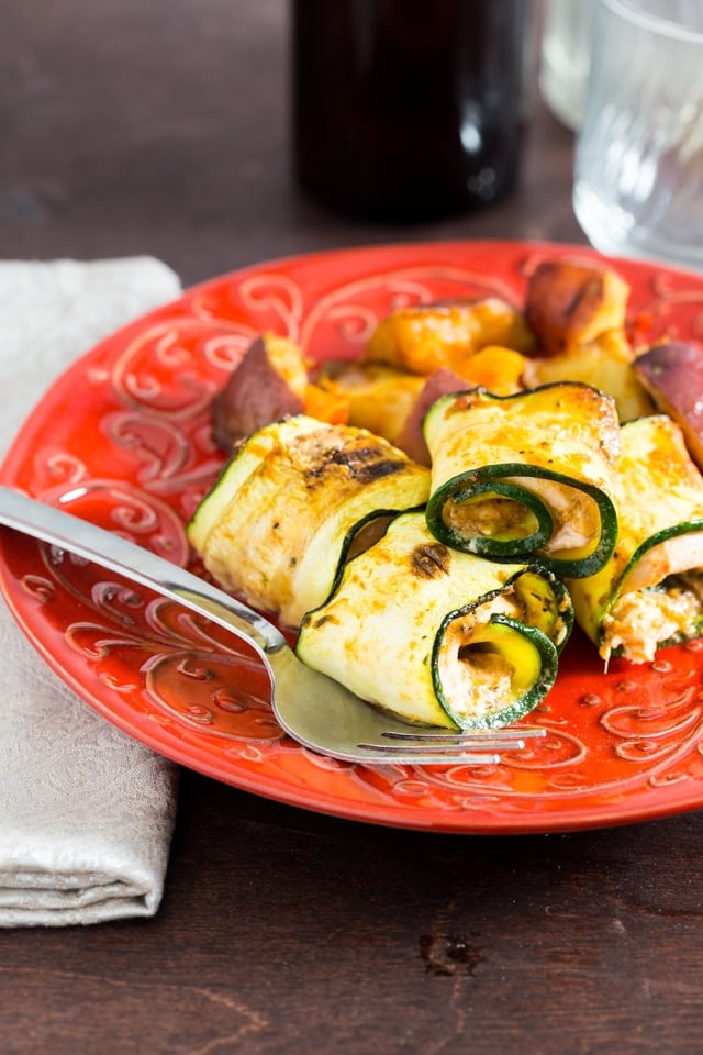 Zucchini Chicken Pinwheels - Miriam Pascal from Overtime Cook shares a healthy gluten free kosher for Passover entree recipe. 