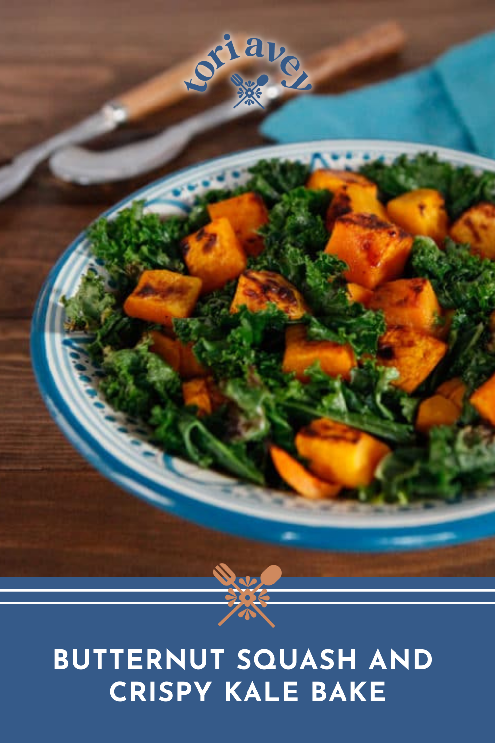 Butternut Squash and Crispy Kale Bake - Vegan Recipe