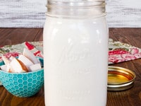 How to Make Homemade Coconut Milk - Easy Recipe Tutorial to Make Vegan Non Dairy Milk from Shredded Coconut