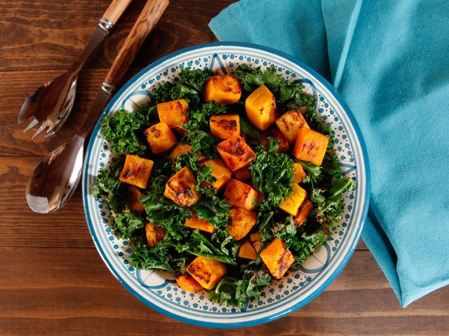 Butternut Squash and Crispy Kale Bake - Vegan Recipe