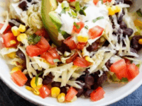 Quinoa Black Bean Burrito Bowls Pin