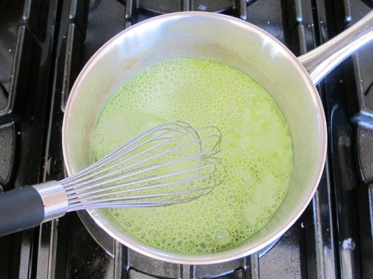 Matcha Green Tea Latte Recipe - Japanese-Inspired Latte with Healthy Green Tea and Dairy or Non-Dairy Milk.