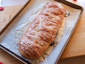 Poppy Seed Coffee Cake – Tender, Moist Yeast Bread with Poppy Seed Filling and a Sweet Lemon Glaze. Time-Tested Recipe.