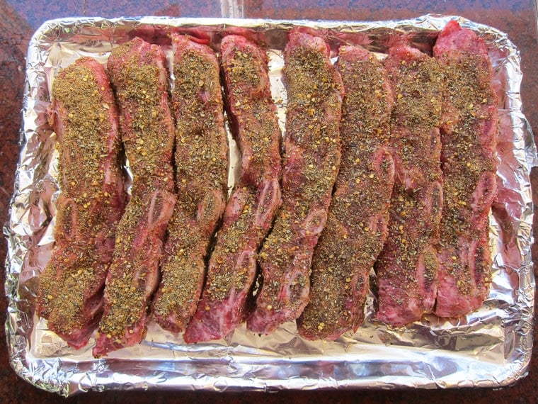 Corky's Oven Barbecued Short Ribs - Flanken-Cut Beef Ribs Dry-Rubbed with a Spicy Seasoning Blend, Slow Roasted with Sauce to Tender-Crisp Perfection