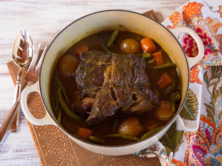 Savory Grass Fed Pot Roast - Easy, Flavorful Recipe for Grass Fed Pot Roast with Turmeric, Onions, Mustard, Garlic & Spices