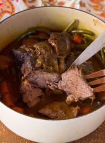 Savory Grass Fed Pot Roast - Easy, Flavorful Recipe for Grass Fed Pot Roast with Turmeric, Onions, Mustard, Garlic & Spices