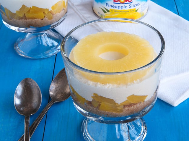 Pineapple Cheesecake Parfaits - Easy No-Bake Dessert Recipe
