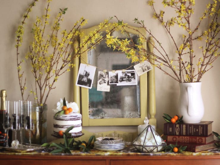 Golden Memories Party - Brenda Ponnay shares how to create a nostalgic tablescape with vintage items, maps and old photographs to celebrate beautiful memories.