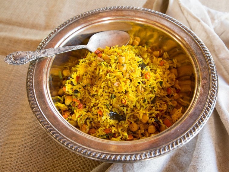 Middle Eastern Roasted Vegetable Rice - Healthy Vegan Dish