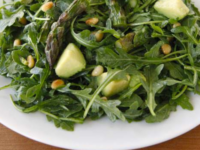 Roasted Asparagus, Avocado and Arugula Salad Pinterest Pin