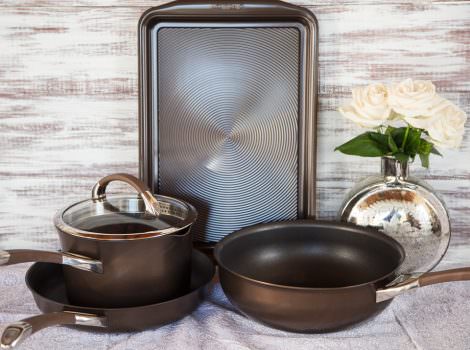 A kitchen Circulon cookware.
