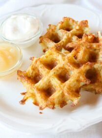 Latke Waffles - Crispy Shredded Potato Waffle Recipe