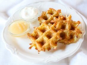 Latke Waffles - Crispy Shredded Potato Waffle Recipe