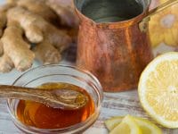 Morning Lemon Ginger Infusion - Warm Beverage of Ginger, Apple Cider Vinegar, Fresh Lemon Juice and Honey