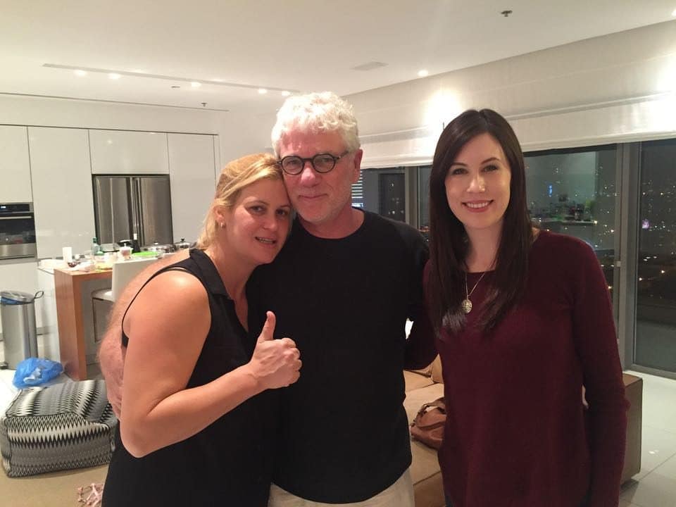 Billy Ben Moshe and Doron Eran with Tori Avey at their home in Tel Aviv, Israel.