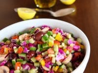 Rainbow Israeli Salad on ToriAvey.com