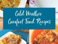Cold Weather Comfort Food Recipes Pinterest Pin Collage on ToriAvey.com