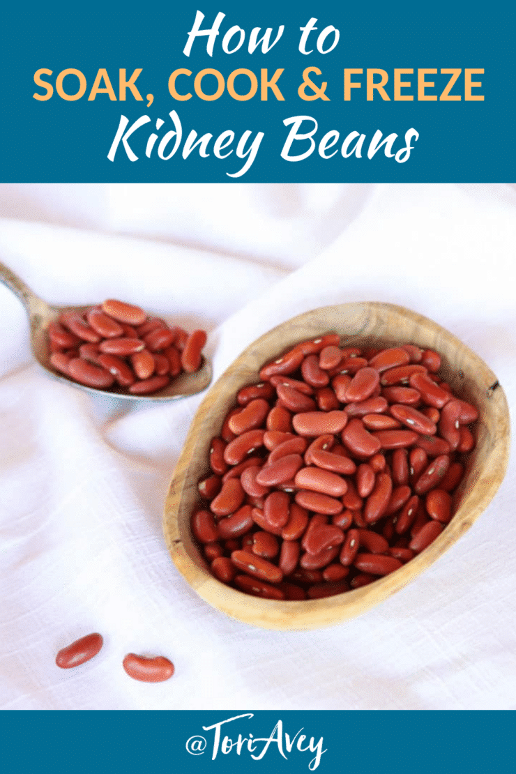 How to Cook, Soak and Freeze Dried Red Kidney Beans