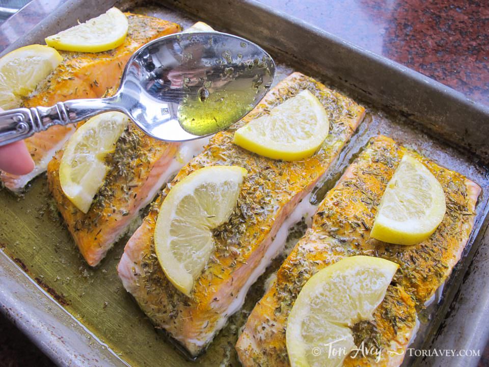 Uri Buri Lemon Turmeric Salmon Recipe | Tori Avey