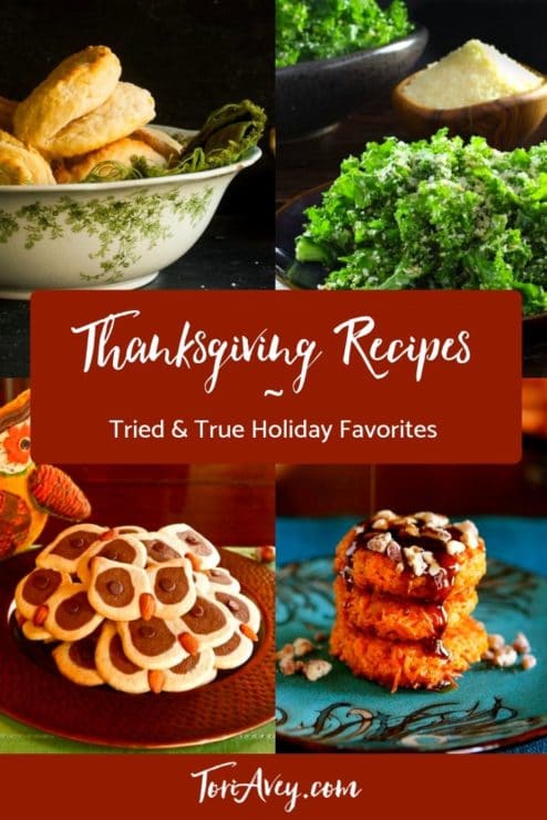 Thanksgiving Recipes Pinterest Pin on ToriAvey.com