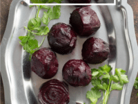 Oven-roasted beets, a colorful and flavorful vegetable dish