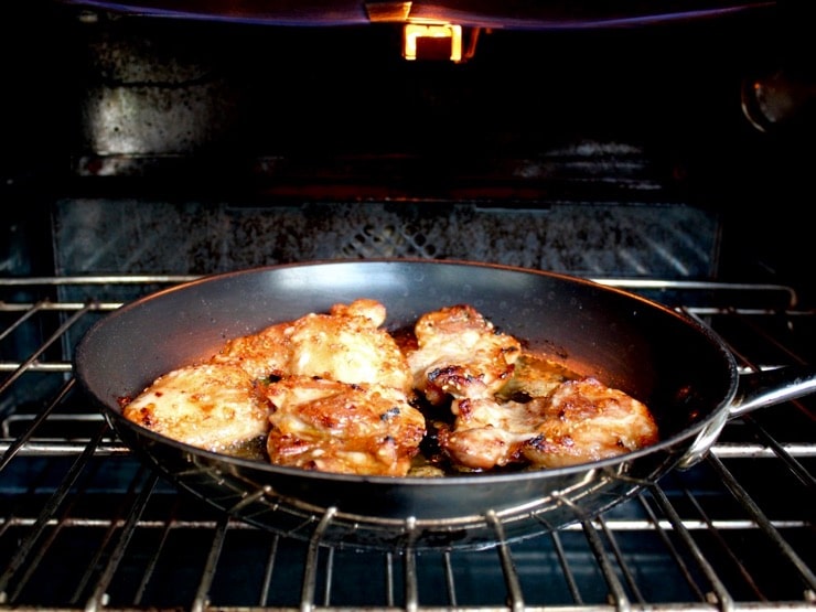 Broiling Spicy Teriyaki Broiled Chicken Thighs.