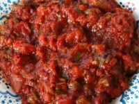 Matbucha- Moroccan Tomato Salad Recipe - Salade Cuite