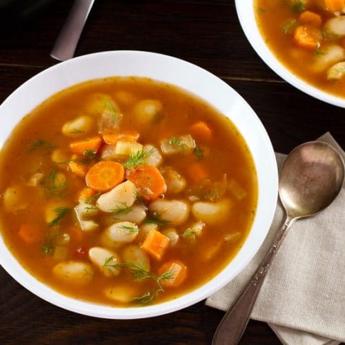 Butter Bean Soup - Healthy and Delicious Vegan Soup