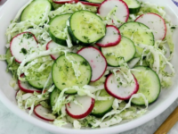 Crunchy Pickled Salad Pinterest Pin