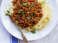 Vegan Lentil Mushroom Bolognese Sauce Pinterest Pin