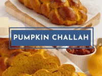 Pumpkin Challah Pinterest Pin