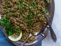 Lemon Lentil Parsley Salad Pinterest Pin